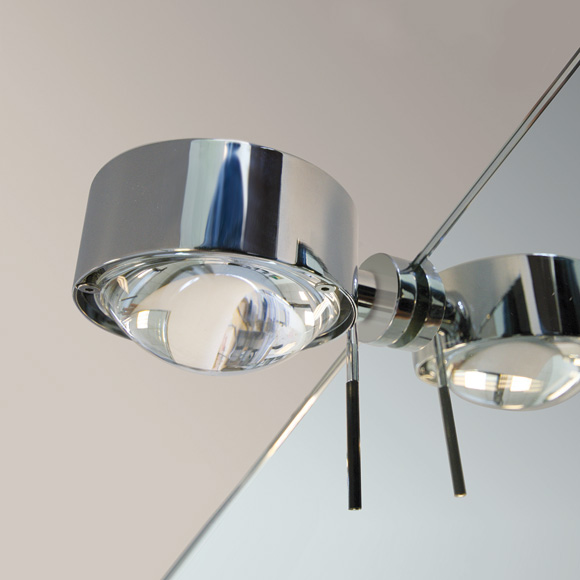 Top Light Puk Fix + Lampe à vis de fixation pour miroir sans accessoires