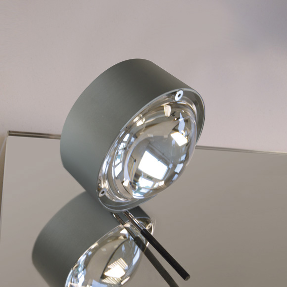Top Light Puk Mirror + Luminaire encastré pour miroir sans accessoire