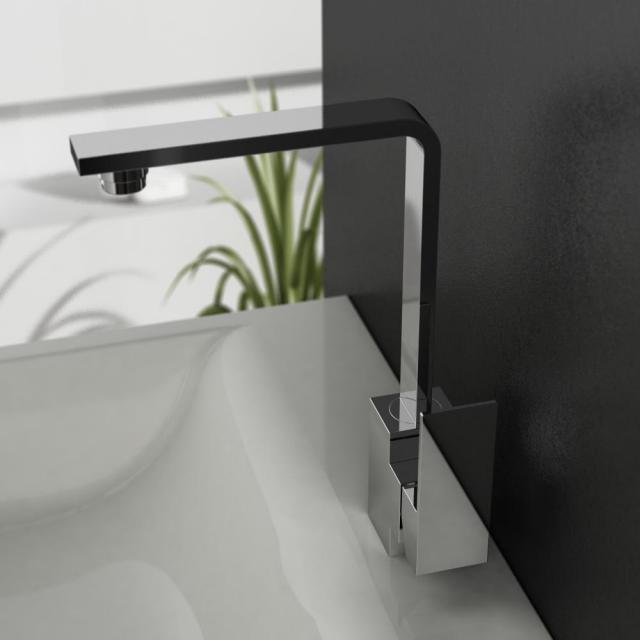 treos Series 176 single lever basin fitting with Push-Open waste valve