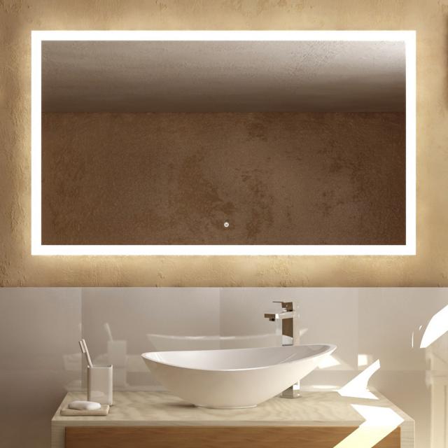 treos Series 620 wall-mounted mirror with LED lighting