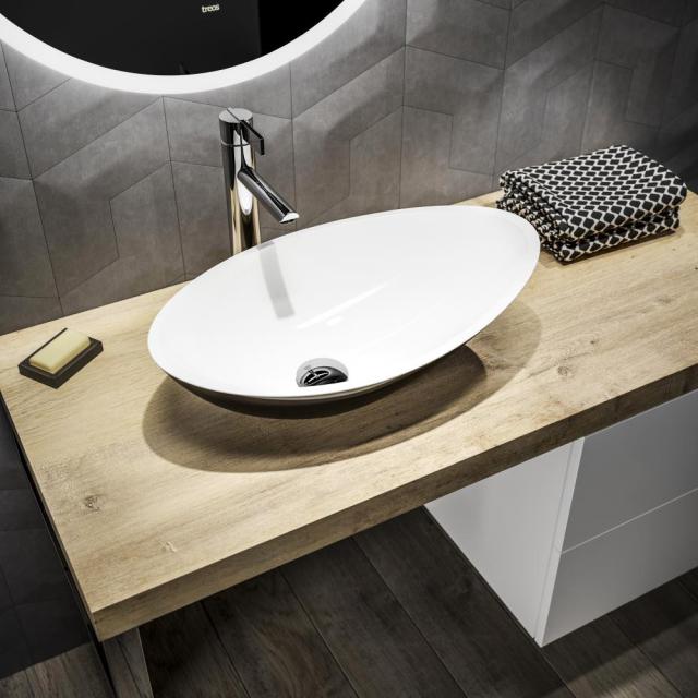 treos Series 710 countertop washbasin black/white