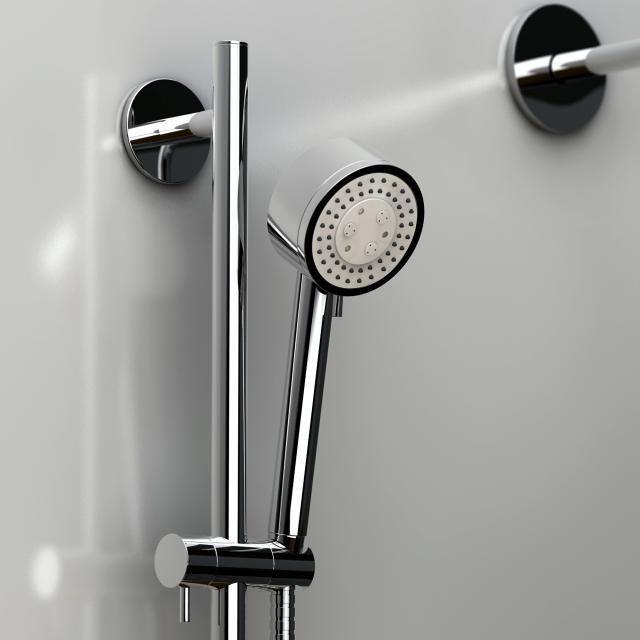 treos shower set with shower rail and 3-mode hand shower