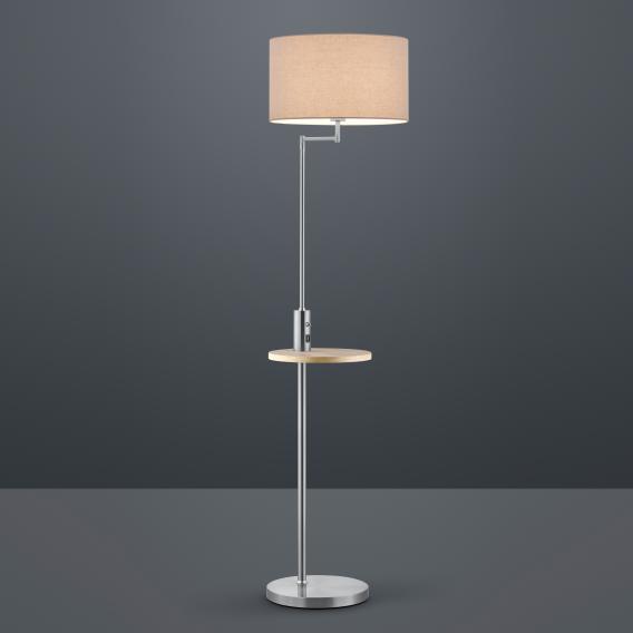 Trio Claas Usb Floor Lamp With Shelf, Gray Floor Lamp
