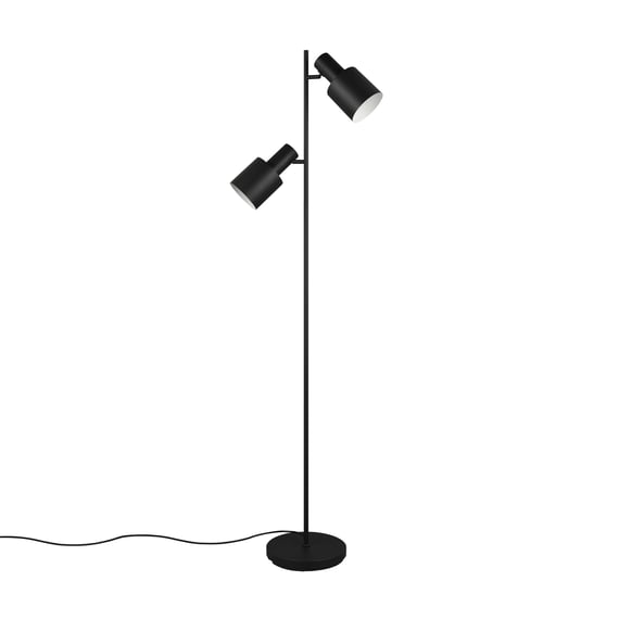 Lampada Da Tavolo Trio Leuchten Andreus - Nero Opaco Con Interno Oro, Altezza 50cm - 4