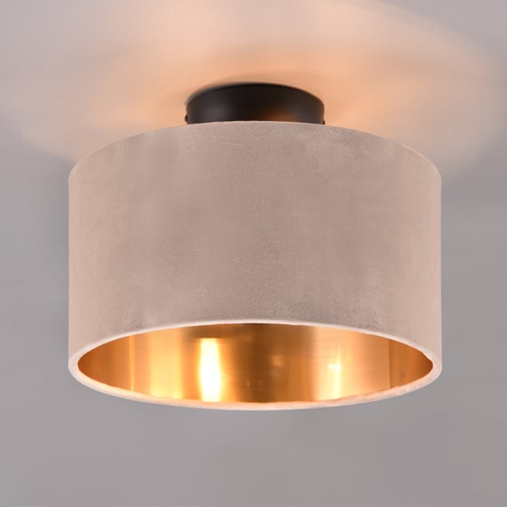 Lampadario A Sospensione Trio Nacho A 6 Luci – Metallo Nero E Ottone Anticato, Diffusori In Vetro Trasparente, Altezza Regolabile