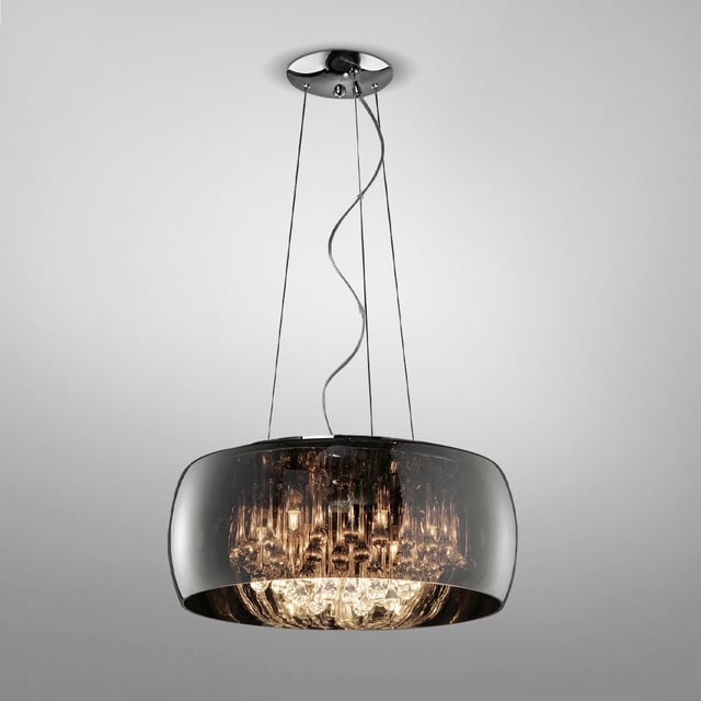 Trio 2522011-06 Lampada Da Parete - Vetro E Cromo - Incandescente - Senza Lampadina
