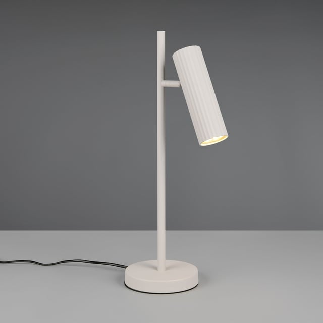 Lampada Da Tavolo Trio Leuchten Andreus - Nero Opaco Con Interno Oro, Altezza 50cm - 6