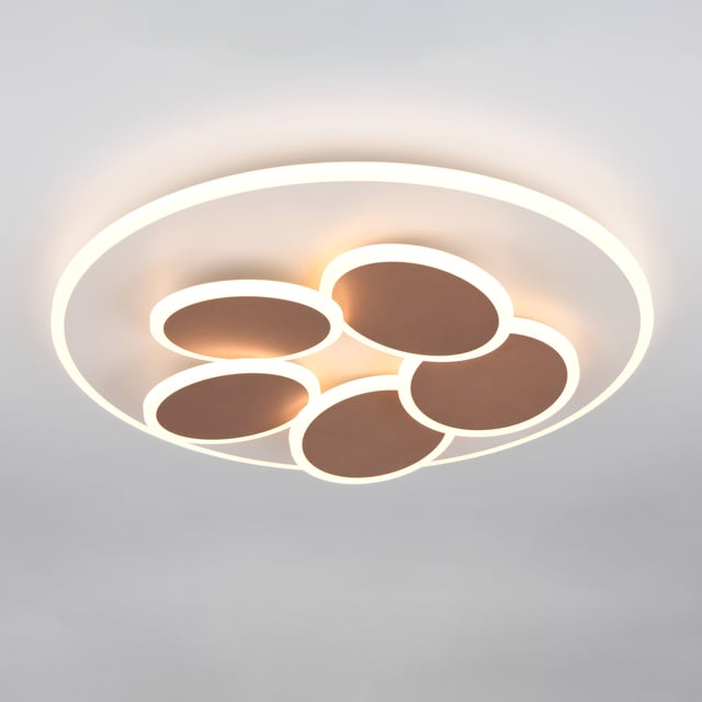 Lampadario A Sospensione Trio Nacho A 6 Luci – Metallo Nero E Ottone Anticato, Diffusori In Vetro Trasparente, Altezza Regolabile