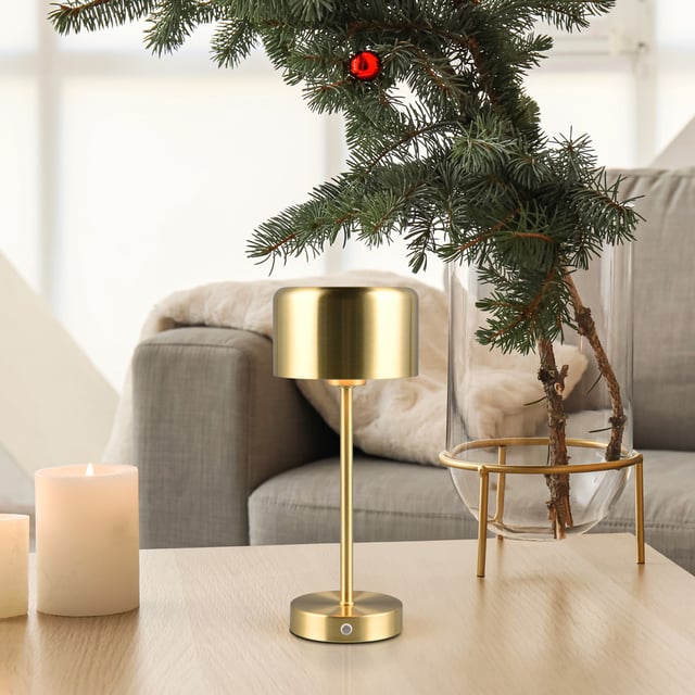 Lindby Lampada da tavolo Lorentina, altezza 57 cm, coniglio, oro
