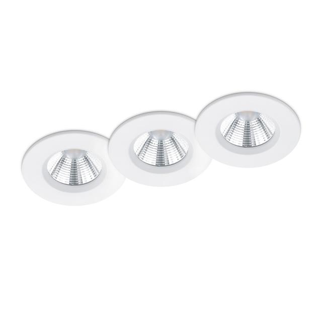 TRIO Zagros Set de 3 luminaires encastrés/spots LED, rond