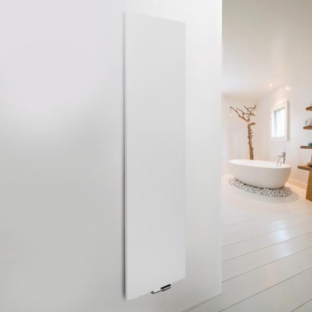 Vasco Niva Soft designer radiator for hot water operation white, single layer, 1490 Watt