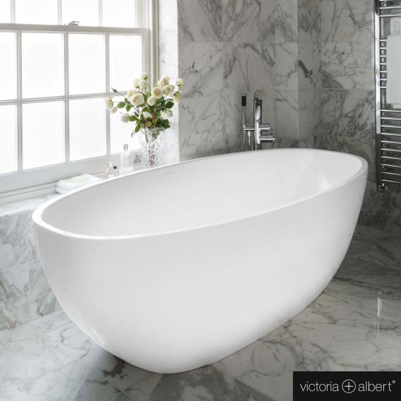 Victoria + Albert Barcelona Classic freestanding oval bath white gloss/interior white gloss