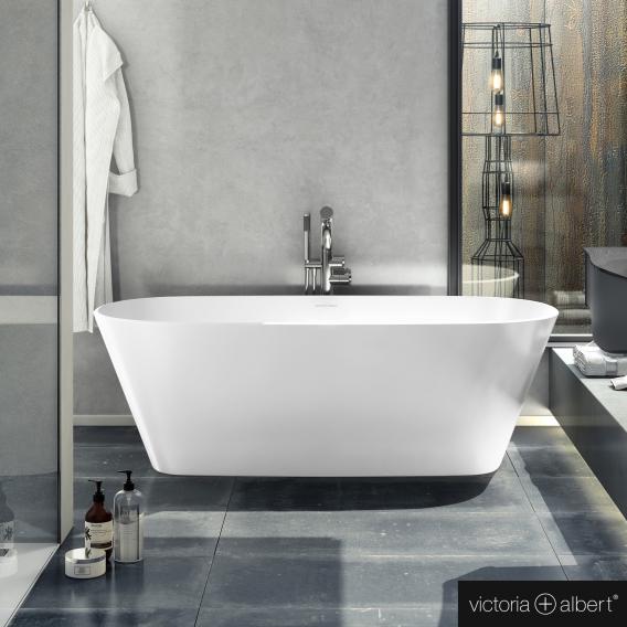 Victoria + Albert Vetralla 1650 freestanding oval bath white gloss/interior white gloss