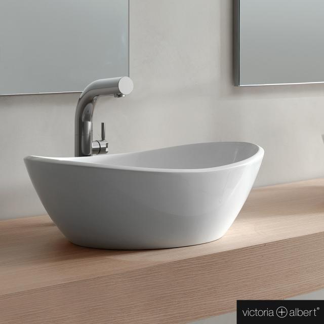 Victoria + Albert Amalfi 55 countertop washbasin white gloss/interior white gloss