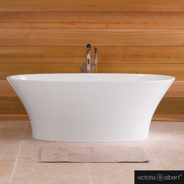 Victoria + Albert Ionian freestanding oval bath white gloss/interior white gloss