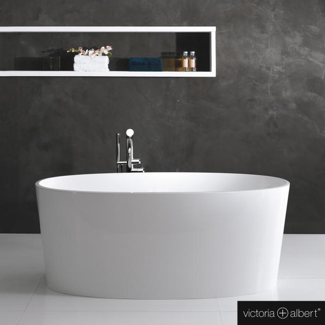 Victoria + Albert Ios freestanding oval bath white gloss/interior white gloss