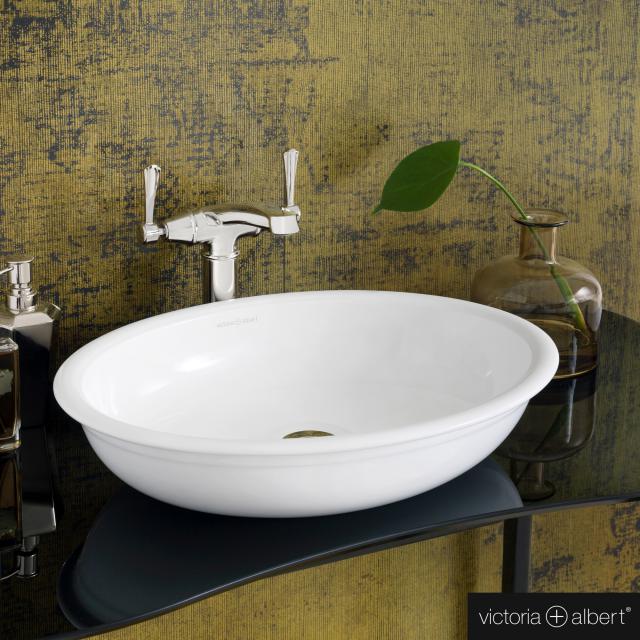 Victoria + Albert Radford 51 countertop washbasin white gloss/interior white gloss