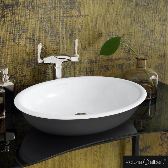 Victoria + Albert Radford 51 countertop washbasin matt anthracite/white