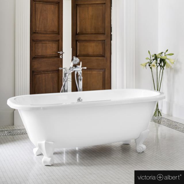 Victoria + Albert Richmond freestanding oval bath white gloss/interior white gloss