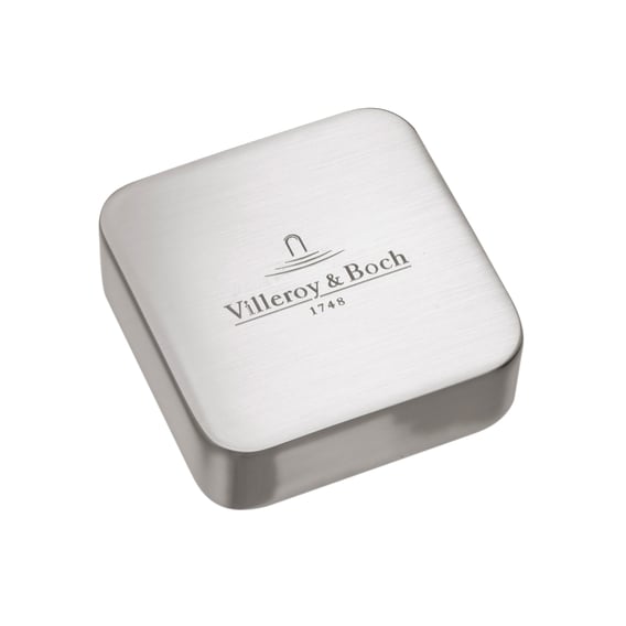 Villeroy & Boch cover for single rotary handle, square stainless steel ...