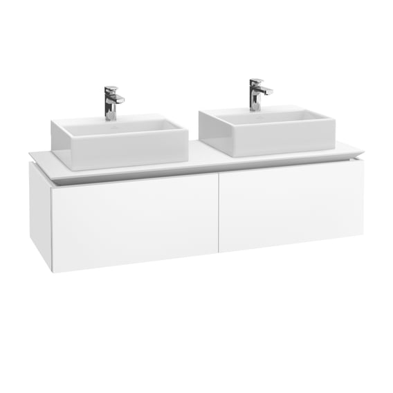 Villeroy & Boch Legato vanity unit for 2 countertop washbasins with 2