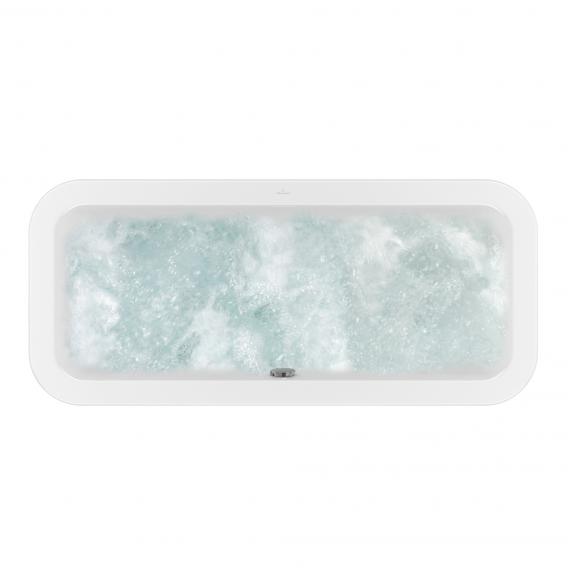 Villeroy & Boch Loop & Friends SQUARE Duo oval whirlbath, built-in white, with AirPool Entry