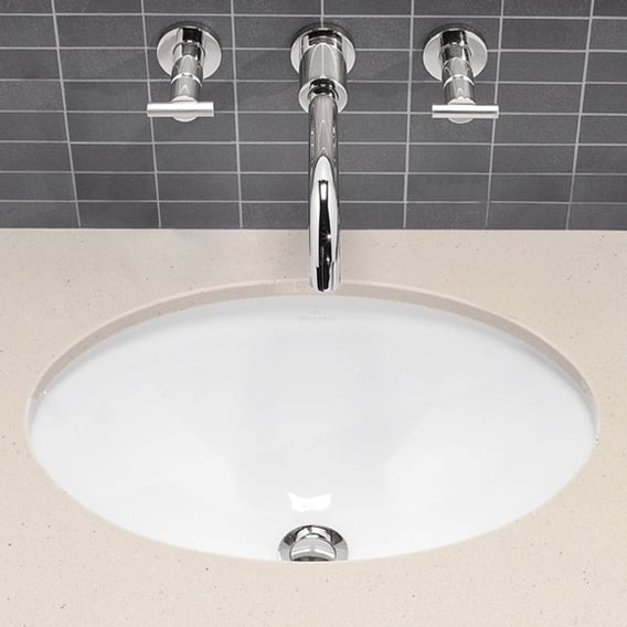 periode Adolescent Herinnering Villeroy & Boch Loop & Friends undercounter washbasin white, with  CeramicPlus, with overflow - 616120R1 | REUTER