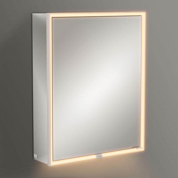 Villeroy & Boch My View Now mirror cabinet with lighting and 1 door surface-mounted, with sensor dimmer