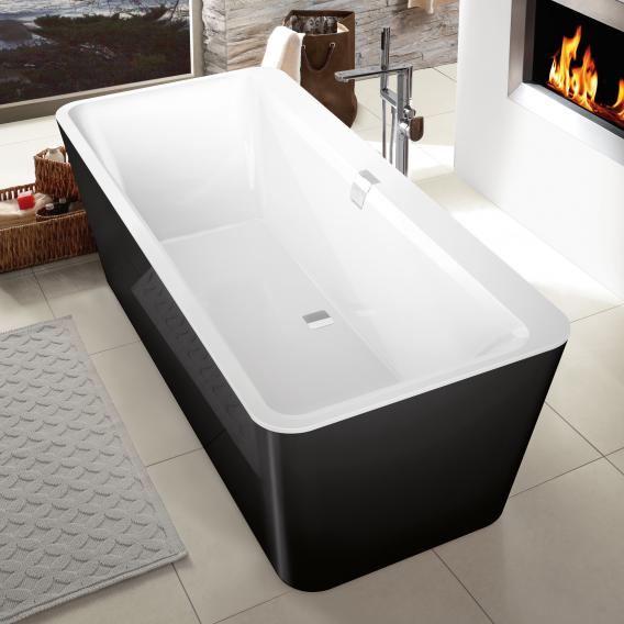 Uitverkoop Kraan vermijden Villeroy & Boch Squaro Edge 12 freestanding rectangular bath white, panel  graphite noir - UBQ180SQE7PDT1V-01 | REUTER