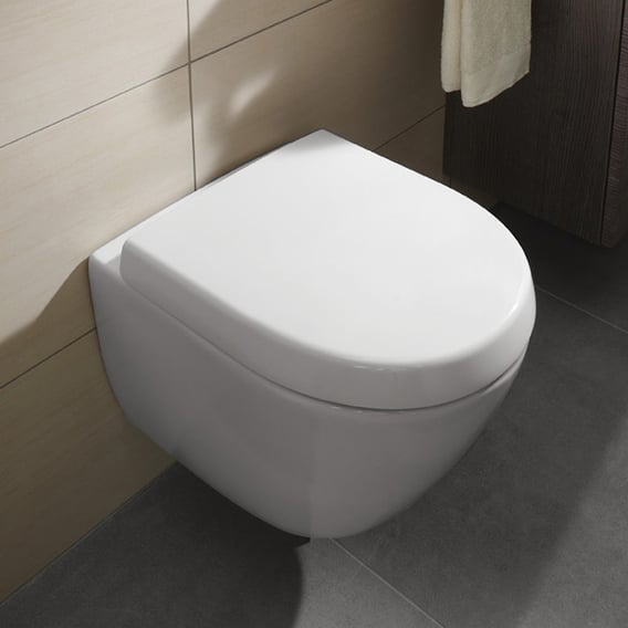 Villeroy & Boch Subway 2.0 Compact toilet seat, removable white, with