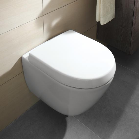 In werkelijkheid toezicht houden op lager Villeroy & Boch Subway 2.0 wall-mounted washdown toilet Compact rimless,  white, with CeramicPlus - 5606R0R1 | REUTER