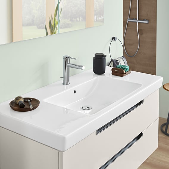 Villeroy & Subway 2.0 washbasin white, with CeramicPlus, with tap ungrounded, with overflow - 7175A0R1 REUTER