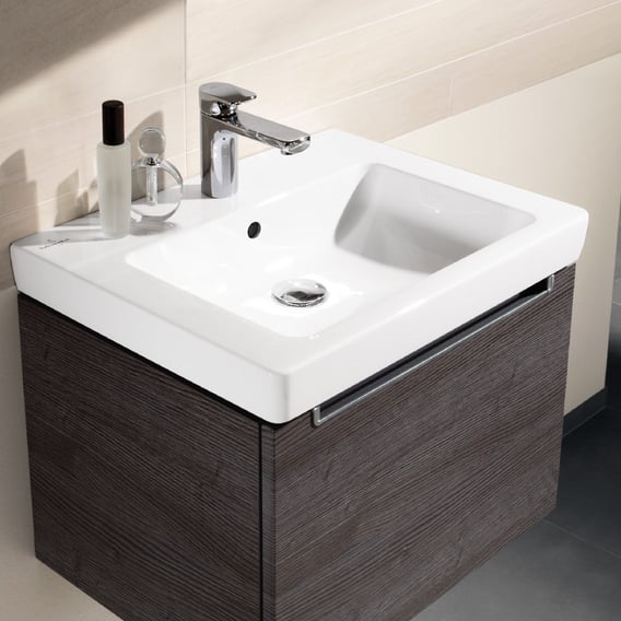 Een nacht aardbeving Razernij Villeroy & Boch Subway 2.0 washbasin white, with CeramicPlus, with 1 tap  hole, ungrounded, with overflow - 7113FAR1 | REUTER