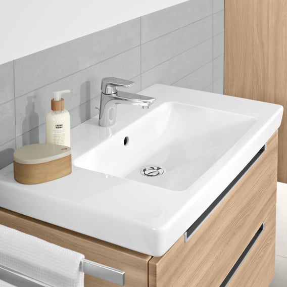 Verloren hart Middag eten Troosteloos Villeroy & Boch Subway 2.0 washbasin white, with 1 tap hole, ungrounded,  with overflow - 71758001 | REUTER