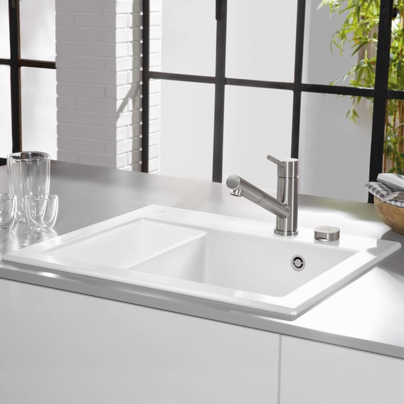 mei geest Ziek persoon Villeroy & Boch Subway 45 Compact built-in sink snow white/position  boreholes 2 and 3 - 331302KGHL23 | REUTER
