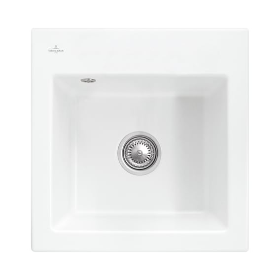 musical sterk dosis Villeroy & Boch Subway 50 S built-in sink white alpine high gloss/without  borehole - 331501R1 | REUTER