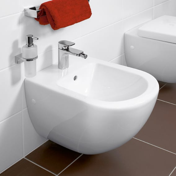 Villeroy Boch Subway Wall Mounted Bidet Pergamon With Ceramicplus 740000r3 Reuter