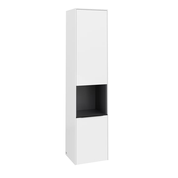 Kleankin Hängeschrank Fürs Badezimmer – 60x19,5x52,5 Cm, Weiß | Mit Geschlossenem Fach & Offenem Regal | Wandmontage