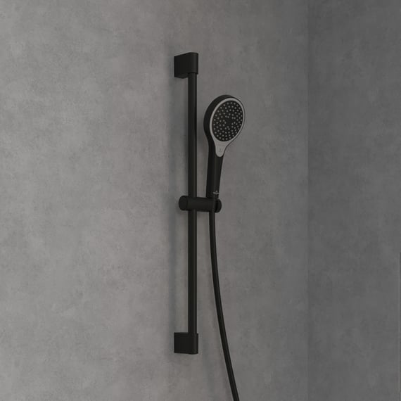 GROHE Essence Wannenarmatur Mit Handbrausegarnitur – 3 Strahlarten, StarLight Chrom, Wandmontiert