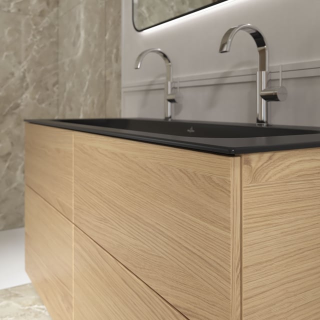 Villeroy & Boch Somera mobile con lavabo doppio, 2 scomparti estraibili ...