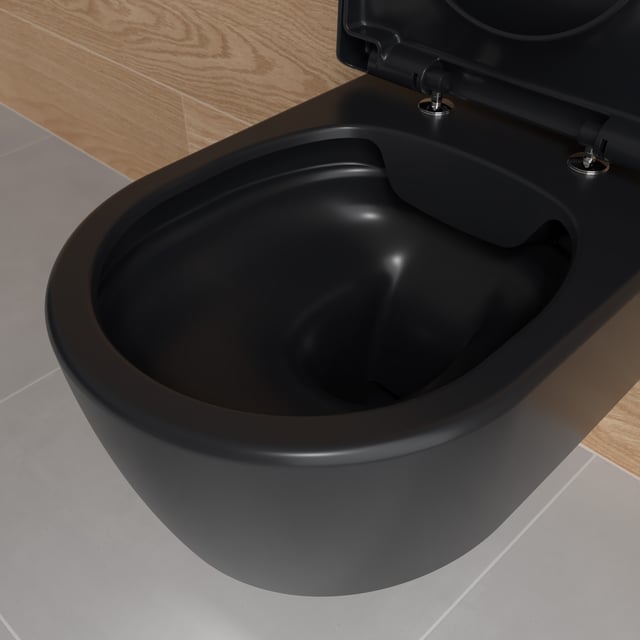 Siège De Toilette ABAISSEMENT AUTOMATIQUE Villeroy & Boch Zenith - Couleur Noir Tendence - Neuf Sous Emballage - Plastique