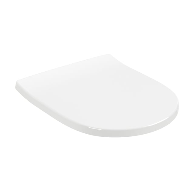 Villeroy & Boch Sedile WC Omnia Architect Compact – Bianco, Cerniere Inox, Fissaggio Universale (9M66E101)