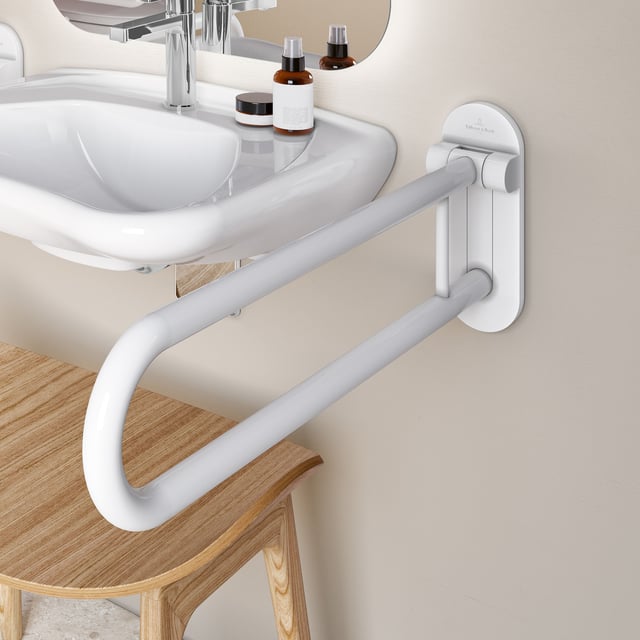Maniglia Di Sostegno Per Porta Akozon | Barra Di Assistenza In ABS Bianco, 9,25 Pollici, Per Camper, Roulotte, Barche