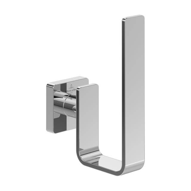 Villeroy & Boch Elements Striking Set 3 En 1 - Crochet Serviettes, Porte-Papier Toilette & Brosse WC Chrome