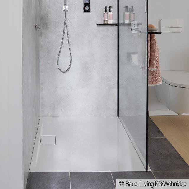 Villeroy & Boch Architectura MetalRim super flat shower tray, 1.5 cm edge height white