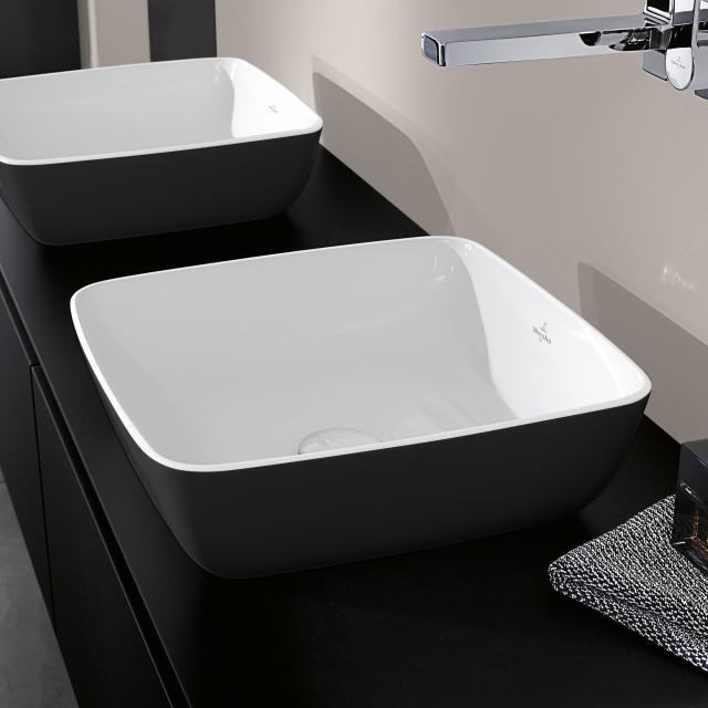 Villeroy & Boch Artis countertop washbasin coal black/white