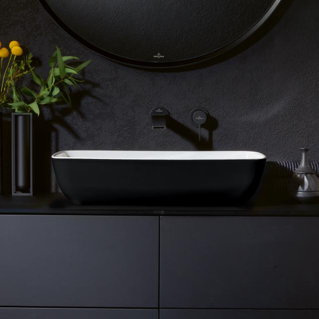 Villeroy & Boch Artis countertop washbasin coal black/white