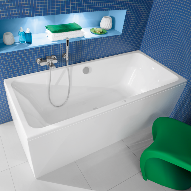 Villeroy & Boch Avento Duo rectangular bath, built-in white