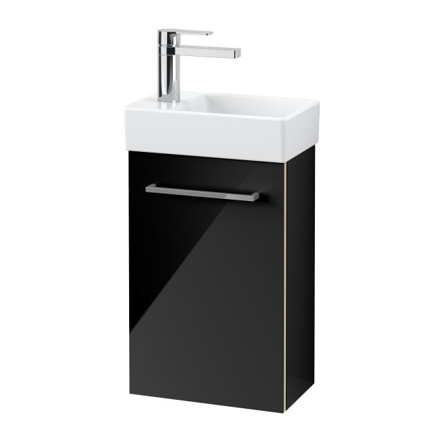 Villeroy & Boch Avento vanity unit for hand washbasin with 1 door front crystal black/corpus crystal black