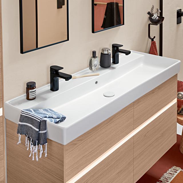 Villeroy & Boch Collaro double vanity washbasin white, with CeramicPlus, with overflow